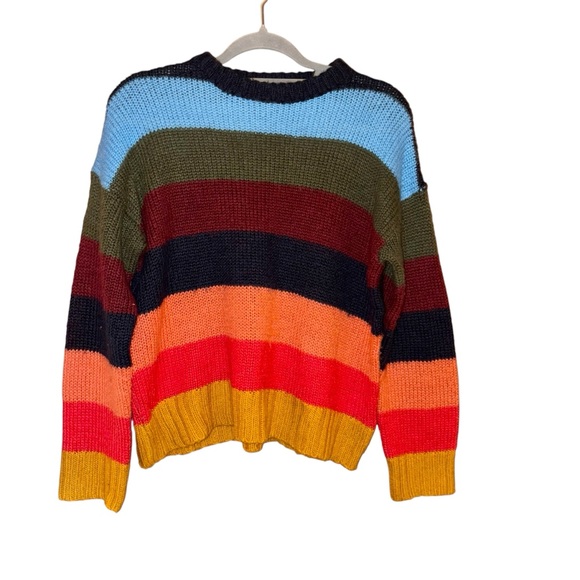 Urban Outfitters Sweaters - Urban‎ outfitters Colorful colorblock Striped Sweater size XS